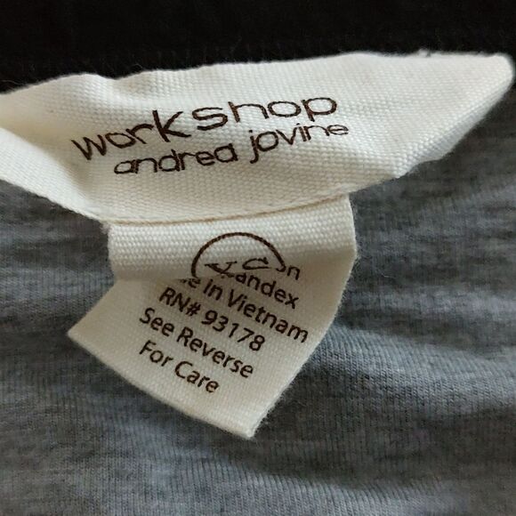 Workshop Andrea Jovine black and gray pull on skirt Sz XS - Picture 3 of 5